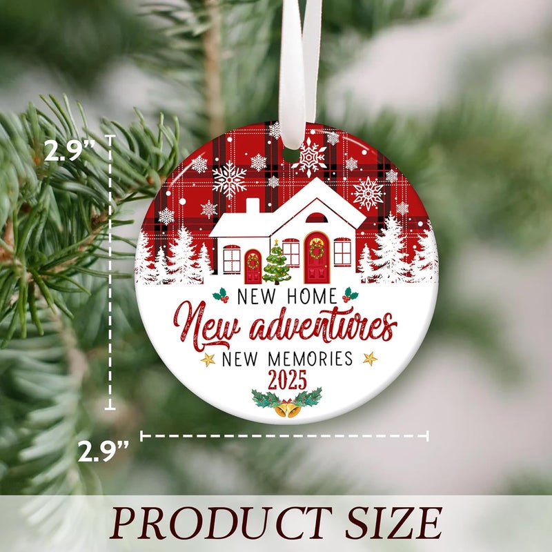 Fastpeace New Home Ornament 2025 – Housewarming Gift for New Homeowners, Couples, or Family – Unique Keepsake Decoration for First House or New Home Christmas Ornament 2025 - Image 2